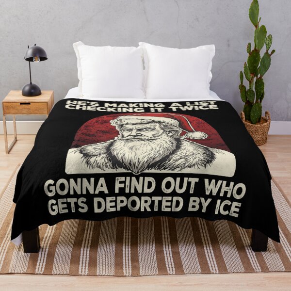 Item preview, He's Making A List Checking It Twice Political Christmas designed and sold by DuduMissing.