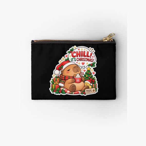 Item preview, CHILL! IT'S CHRISTMAS! 2026 BY NAGGINGSTICKERSCO. NAGGING CAPYBARA'S A VERY NAGGING CHRISTMAS! COLLECTION | BLACK Edition | No.01 designed and sold by LaMaisonOfMY.