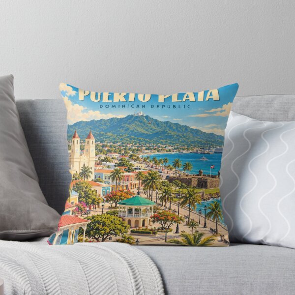 Item preview, Puerto Plata Vintage Dominican Coastal Art designed and sold by MichaeIRellov.
