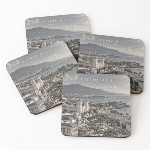 Item preview, Puerto Plata Cinematic Monochrome Coastal Artwork designed and sold by MichaeIRellov.