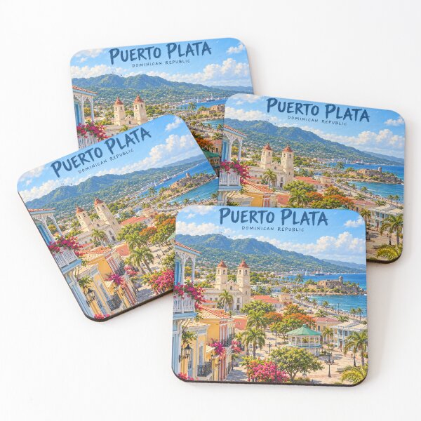 Item preview, Puerto Plata Painterly Dominican Coastal Impression designed and sold by MichaeIRellov.