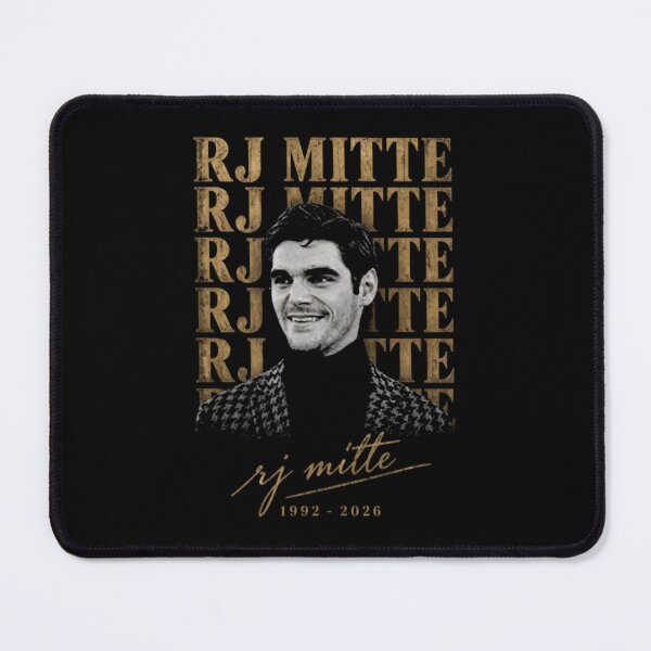 Item preview, RJ Mitte Gold Typography Memorial 1992-2026 designed and sold by BartholomewAsh.