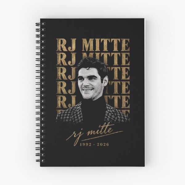 Item preview, RJ Mitte Gold Typography Memorial 1992-2026 designed and sold by BartholomewAsh.