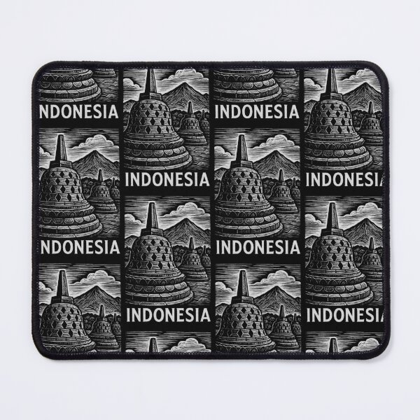 Item preview, Indonesia Linocut Style  designed and sold by Thistle-TShop.