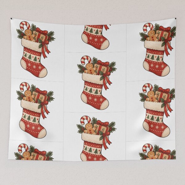 Item preview, Merry Christmas sock designed and sold by RobertMartinArt.