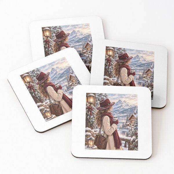 Item preview, Winter Elegance – Cozy Alpine Escape designed and sold by MalickaArt.