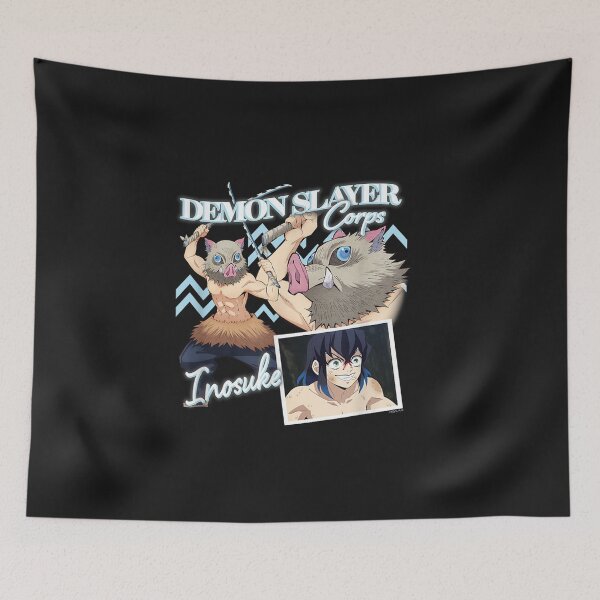 Item preview, Dem0n.Slayer: Kimetsu no Yaiba Inosuke Boar Mask Rampage designed and sold by zaracqkmaxw.