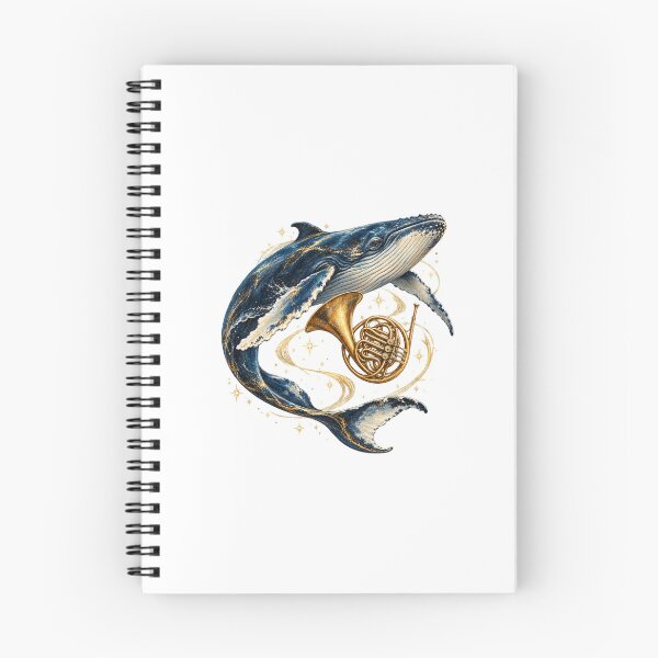 Item preview, Humpback Whale and Floating French Horn Constellation designed and sold by Mono.fi Studios.