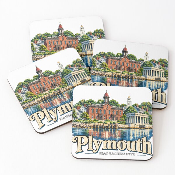 Item preview, Vintage Plymouth Massachusetts Travel Souvenir Landmark Gift designed and sold by MichaeIRellov.