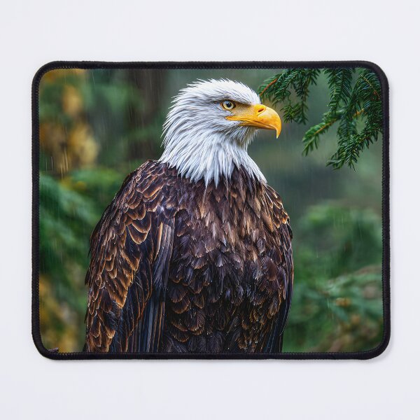 Item preview, Majestic Eagle Perched on a Forest Branch designed and sold by Artessie.