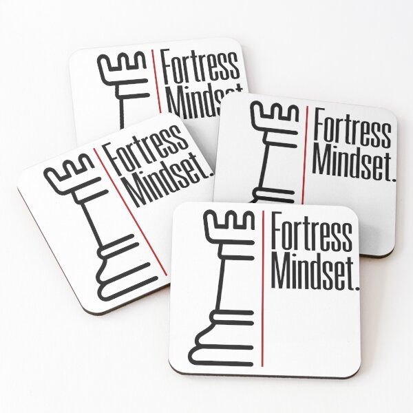 Item preview, Fortress Mindset – Minimalist Chess Rook Quote designed and sold by Matzi-MV.