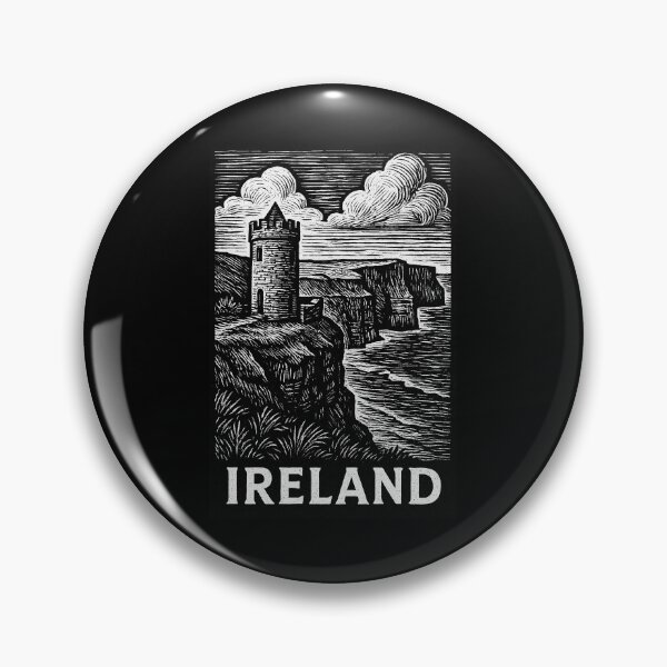 Item preview, Ireland Linocut Style  designed and sold by Thistle-TShop.