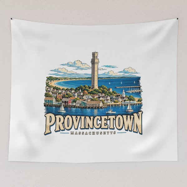 Item preview, Vintage Provincetown Massachusetts Travel Souvenir Landmark Gift designed and sold by MichaeIRellov.