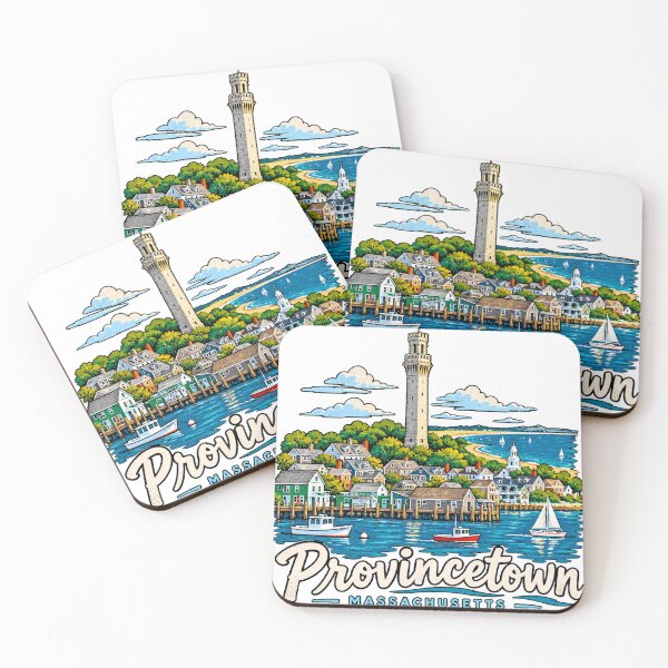 Item preview, Hand Drawn Provincetown Massachusetts Travel Souvenir Landmark Gift designed and sold by MichaeIRellov.