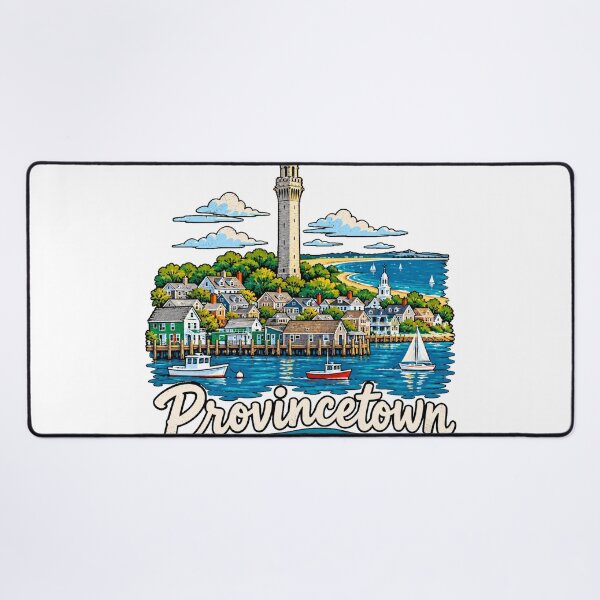 Item preview, Hand Drawn Provincetown Massachusetts Travel Souvenir Landmark Gift designed and sold by MichaeIRellov.