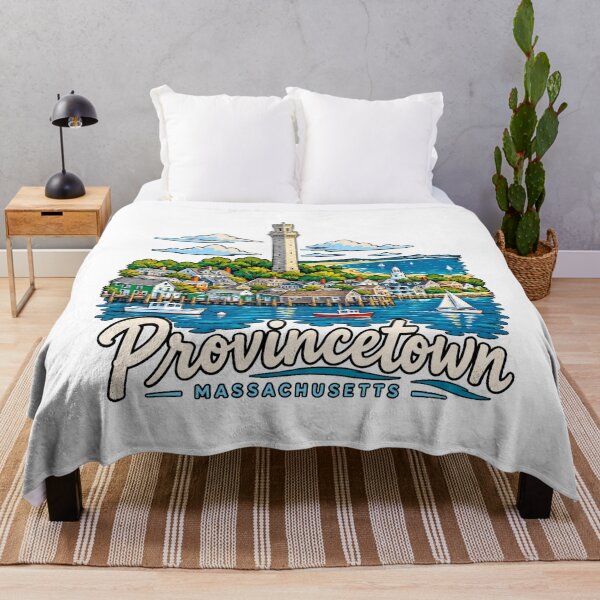 Item preview, Hand Drawn Provincetown Massachusetts Travel Souvenir Landmark Gift designed and sold by MichaeIRellov.