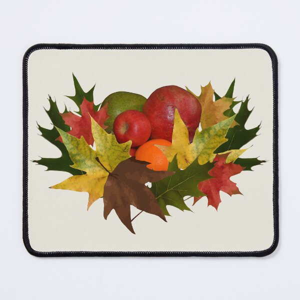 Item preview, Autumn still life with colorful leaves and fruits designed and sold by mariya-ivanova.