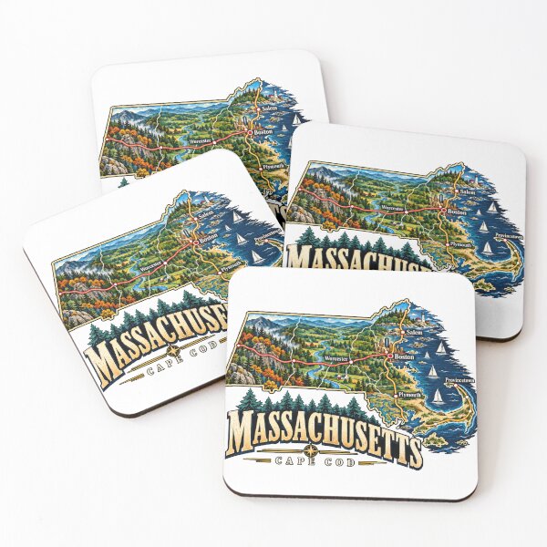 Item preview, Vintage Massachusetts Travel Souvenir Landmark Gift designed and sold by MichaeIRellov.