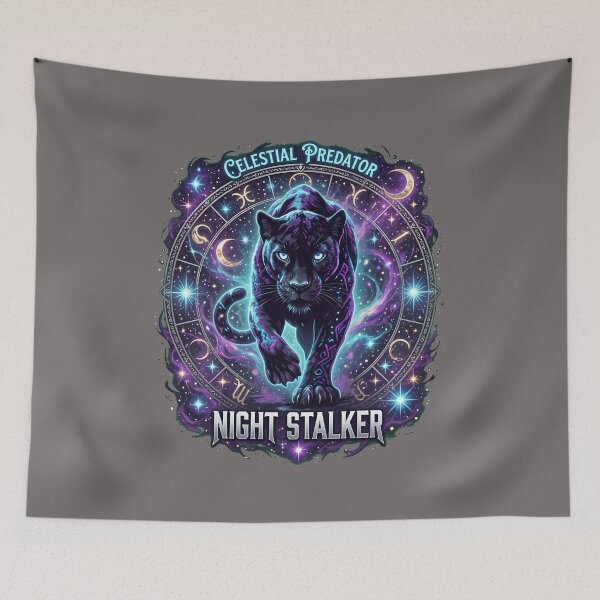 Item preview, Intense Black Panther Stalking Wildlife Art-74 designed and sold by DannyRothe.