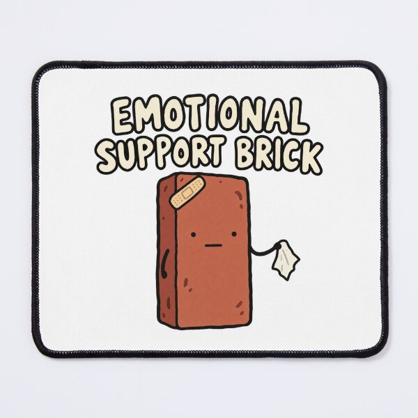 Item preview, Emotional Support Brick Funny Deadpan Object Humor Design designed and sold by ZAROOMART.