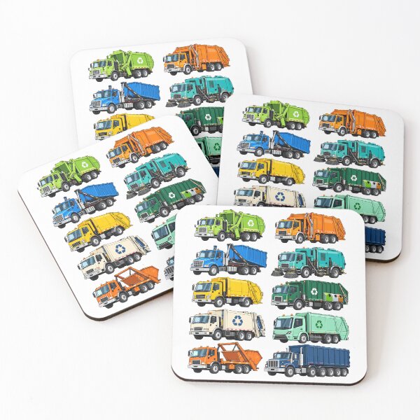 Item preview, Garbage Trucks Collection Recycling Sanitation Vehicle designed and sold by gordonbwyashop.