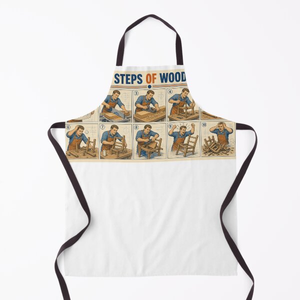 Item preview, 10 Easy Steps Of Woodworking Funny Carpenter Gift designed and sold by HappyVibration.