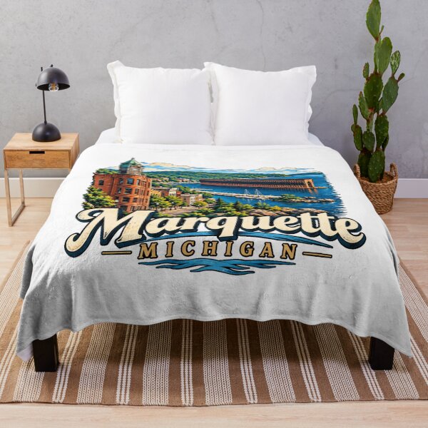 Item preview, Vintage Marquette Michigan Travel Souvenir Landmark Gift designed and sold by MichaeIRellov.