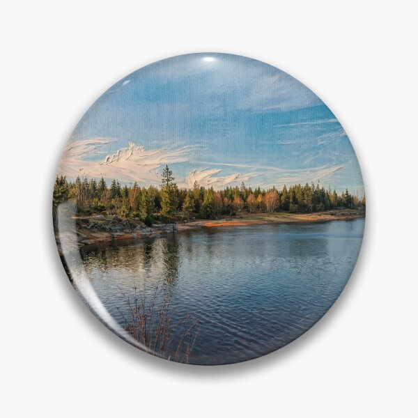 Item preview, View of the Oderteich in the Harz Mountains designed and sold by Strandwerk.