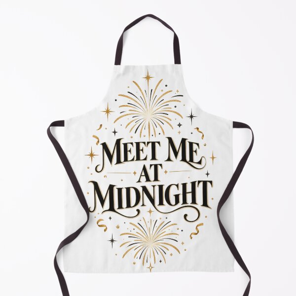 Item preview, Meet Me At Midnight New Years Eve Fireworks Gold Typography Art designed and sold by Alaakadry800.