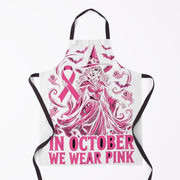 Item preview, Pink October Witch – Cute Pink Halloween & Breast Cancer Awareness designed and sold by BoldcreationsM.