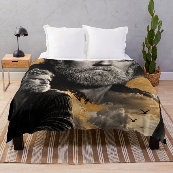 Item preview, Cinematic Lighthouse Portrait in Black and Gold designed and sold by AbstractAuraArt.