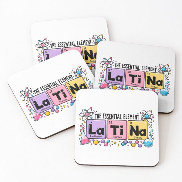 Item preview, Latina The Essential Element Funny Periodic Table designed and sold by gordonbwyashop.