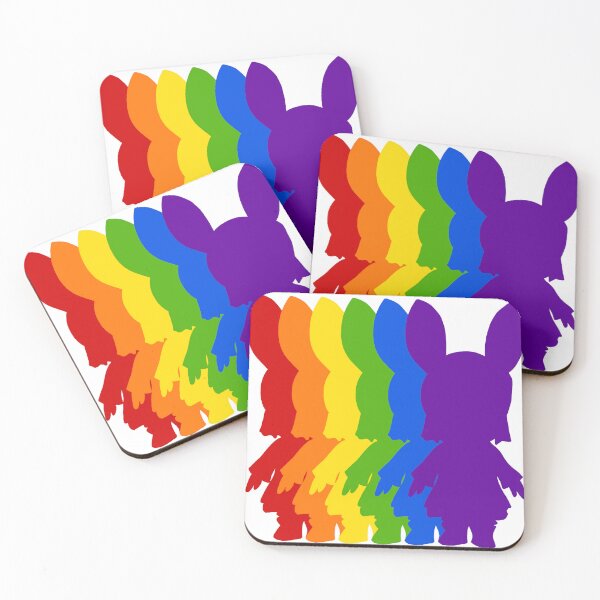 Item preview, FFXIV Rainbow Pride Loporrits designed and sold by Final Fantasy Pride.