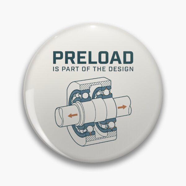 Item preview, Bearing Preload Mechanical Design Engineering Illustration designed and sold by Amr Darwish Graphic designer.