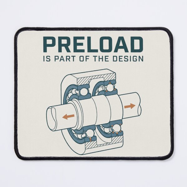 Item preview, Bearing Preload Mechanical Design Engineering Illustration designed and sold by Amr Darwish Graphic designer.