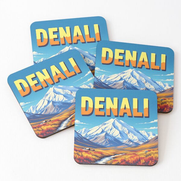 Item preview, Denali Alaska – Vintage Mountain Wilderness Travel Poster designed and sold by LSVart.