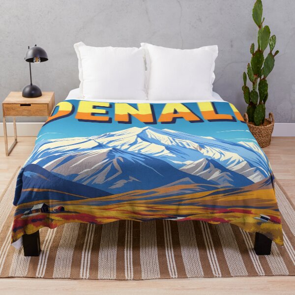 Item preview, Denali Alaska – Vintage Mountain Wilderness Travel Poster designed and sold by LSVart.