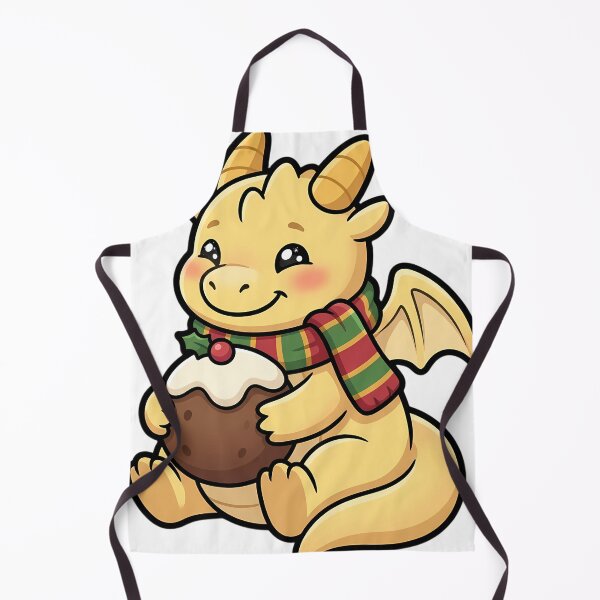 Item preview, Cute Dragon Hugging a Christmas Pudding designed and sold by pumsquare.