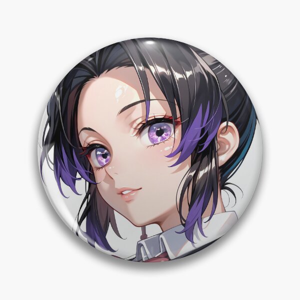 Item preview, Shinobu Kocho Demon Slayer Elegant Butterfly Portrait designed and sold by reinazenka.