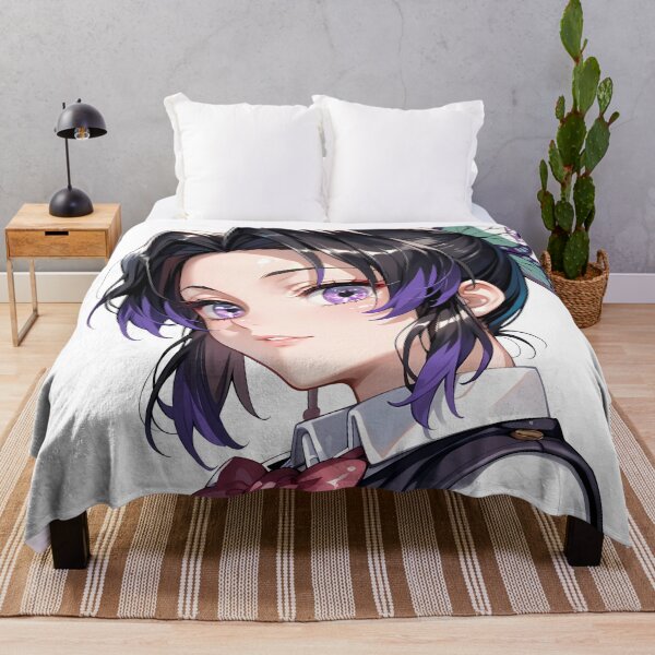 Item preview, Shinobu Kocho Demon Slayer Elegant Butterfly Portrait designed and sold by reinazenka.