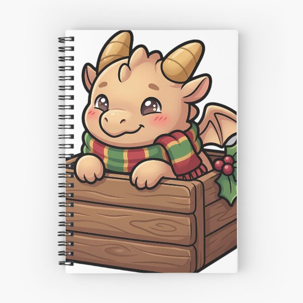 Item preview, Cute Dragonling Peeking Out of a Wooden Crate designed and sold by pumsquare.