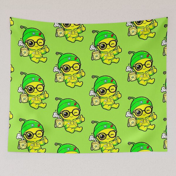 Item preview, Alien Cafe Kawaii Green Space T-Shirt Cute Funny Glasses designed and sold by AstronautMerch.