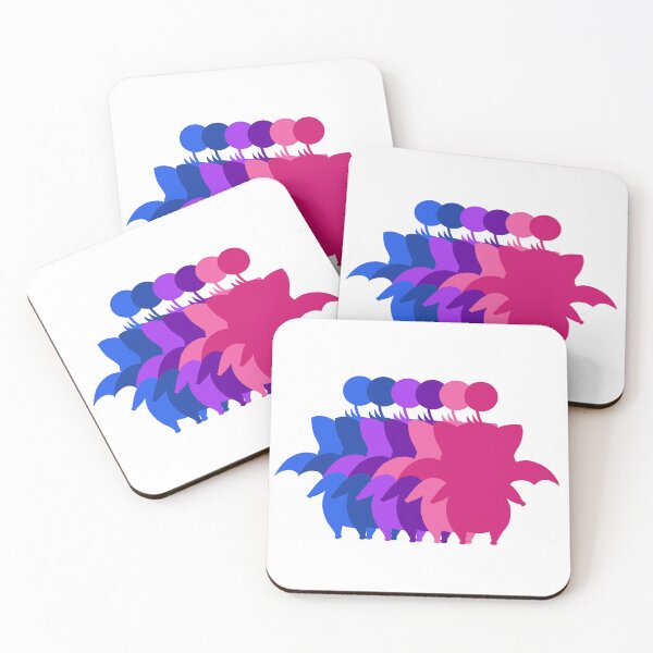 Item preview, Celebrate Bi Pride with Moogles! designed and sold by Final Fantasy Pride.