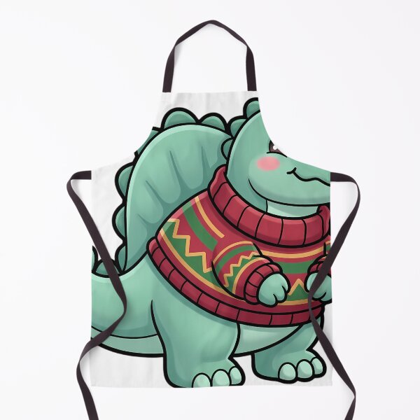 Item preview, Cute Christmas Spinosaurus in a Knitted Sweater designed and sold by pumsquare.
