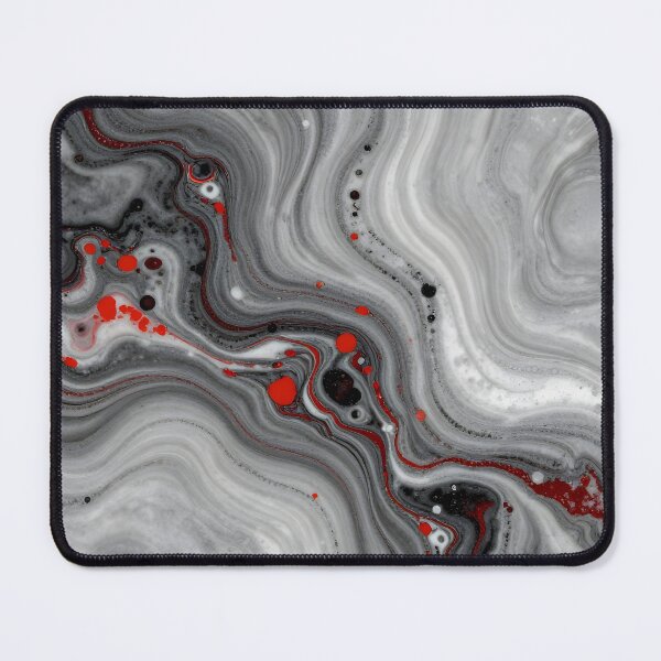 Item preview, Red and Black Fluid Art Abstract Marble Texture designed and sold by ART BOND.