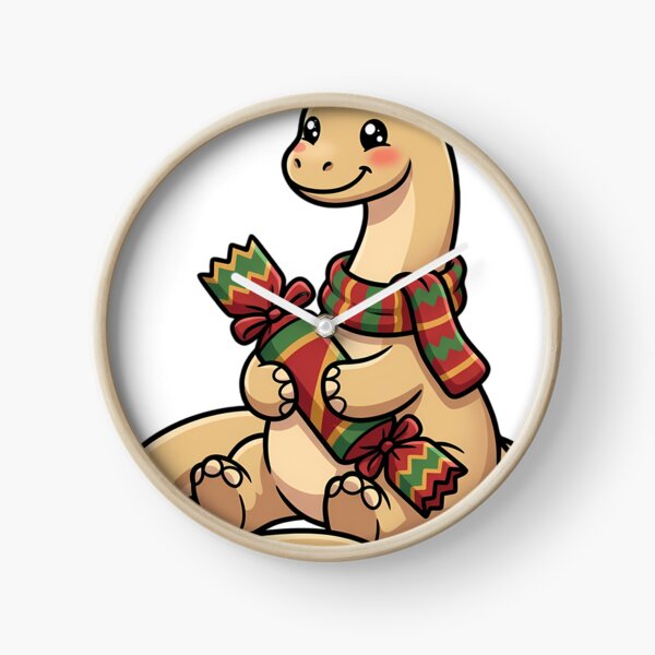 Item preview, Cute Christmas Diplodocus Holding a Christmas Cracker designed and sold by pumsquare.