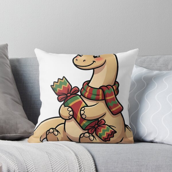 Item preview, Cute Christmas Diplodocus Holding a Christmas Cracker designed and sold by pumsquare.