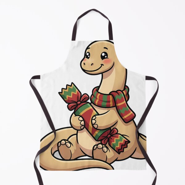 Item preview, Cute Christmas Diplodocus Holding a Christmas Cracker designed and sold by pumsquare.