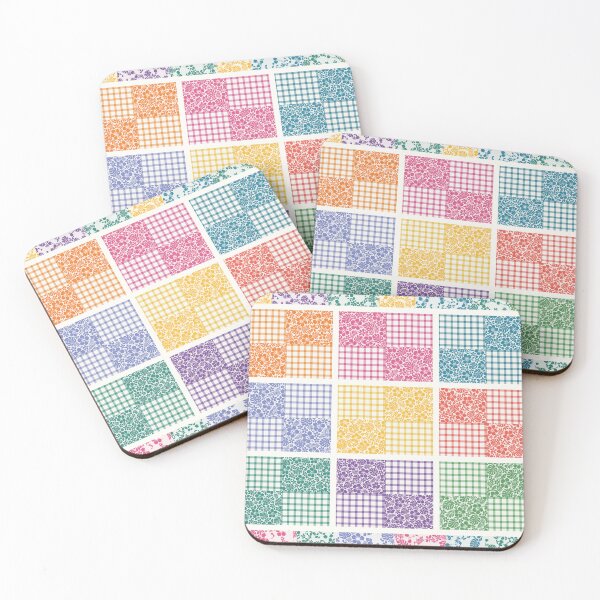 Item preview, Palaka and Aloha Print Patchwork Quilt designed and sold by Small Kine Prints.