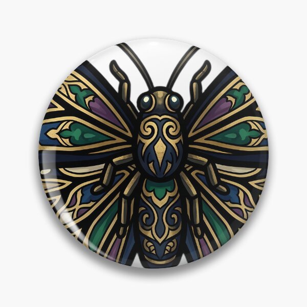 Item preview, Monarch Butterfly Emblem - Gothic Entomology Dark Academia Art designed and sold by IllumeInk.